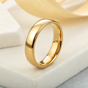 Minimal Gold-Tone Band Ring